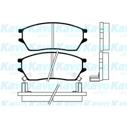 Foto Kit pastiglie freno, Freno a disco KAVO PARTS BP2010