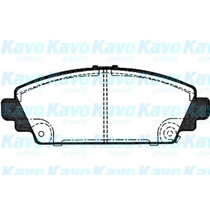 Photo Brake Pad Set, disc brake KAVO PARTS BP2034