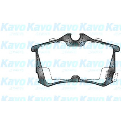 Photo Kit de plaquettes de frein, frein à disque KAVO PARTS BP2035