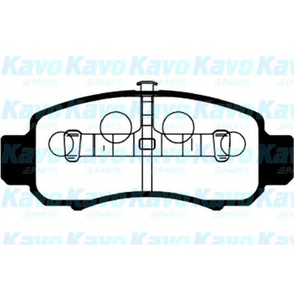 Фото Комплект тормозных колодок, дисковый тормоз KAVO PARTS BP2041