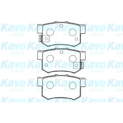 Фото Комплект тормозных колодок, дисковый тормоз KAVO PARTS BP2043