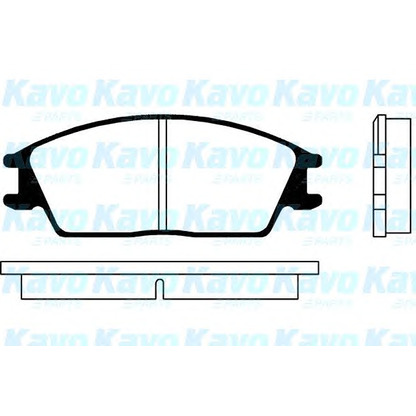 Photo Kit de plaquettes de frein, frein à disque KAVO PARTS BP3001