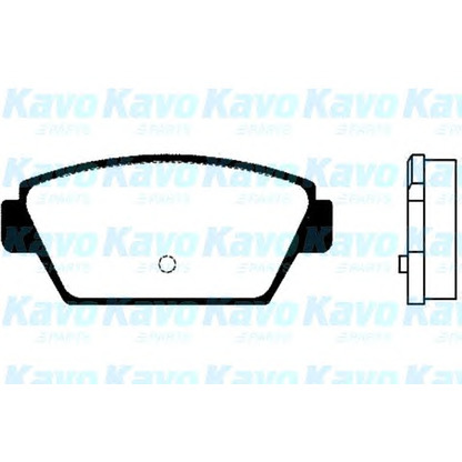 Фото Комплект тормозных колодок, дисковый тормоз KAVO PARTS BP3002