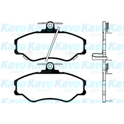 Foto Juego de pastillas de freno KAVO PARTS BP3006