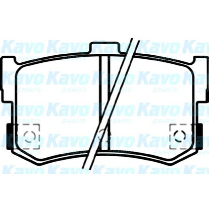 Photo Brake Pad Set, disc brake KAVO PARTS BP3020