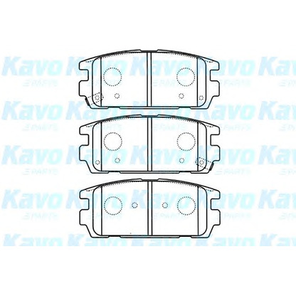 Zdjęcie Zestaw klocków hamulcowych, hamulce tarczowe KAVO PARTS BP3022