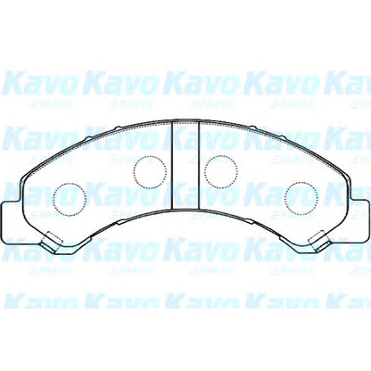 Фото Комплект тормозных колодок, дисковый тормоз KAVO PARTS BP3513