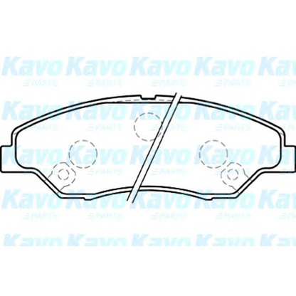 Фото Комплект тормозных колодок, дисковый тормоз KAVO PARTS BP4009