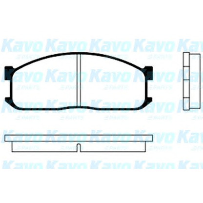 Photo Kit de plaquettes de frein, frein à disque KAVO PARTS BP4506