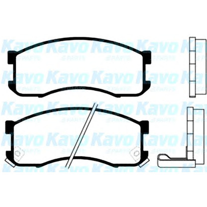 Photo Brake Pad Set, disc brake KAVO PARTS BP4519