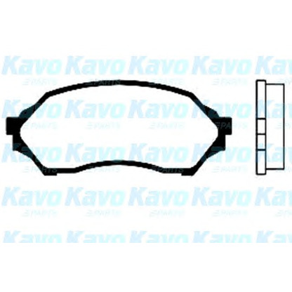 Фото Комплект тормозных колодок, дисковый тормоз KAVO PARTS BP4532
