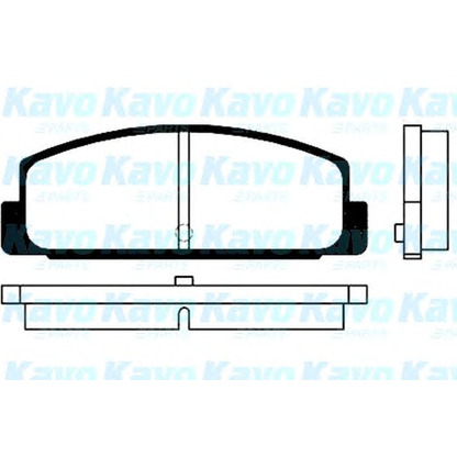 Foto Bremsbelagsatz, Scheibenbremse KAVO PARTS BP4534