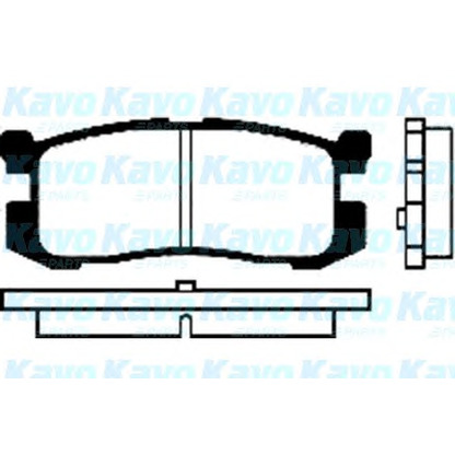 Фото Комплект тормозных колодок, дисковый тормоз KAVO PARTS BP4538