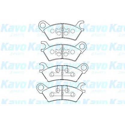 Photo Kit de plaquettes de frein, frein à disque KAVO PARTS BP4547