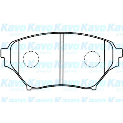 Foto Bremsbelagsatz, Scheibenbremse KAVO PARTS BP4562