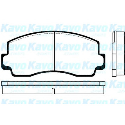 Фото Комплект тормозных колодок, дисковый тормоз KAVO PARTS BP5500