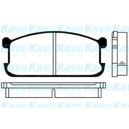 Photo Kit de plaquettes de frein, frein à disque KAVO PARTS BP5501