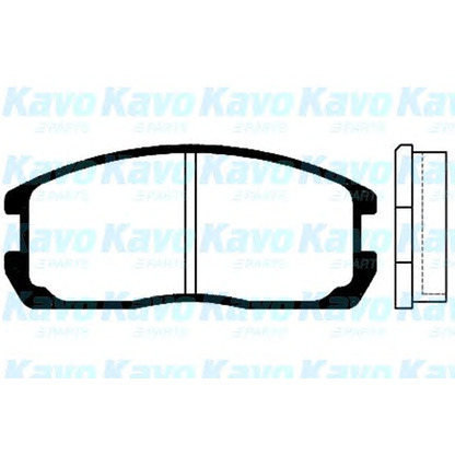 Photo Kit de plaquettes de frein, frein à disque KAVO PARTS BP5505