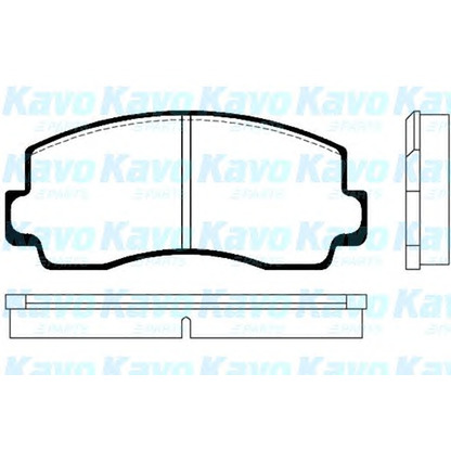 Фото Комплект тормозных колодок, дисковый тормоз KAVO PARTS BP5512