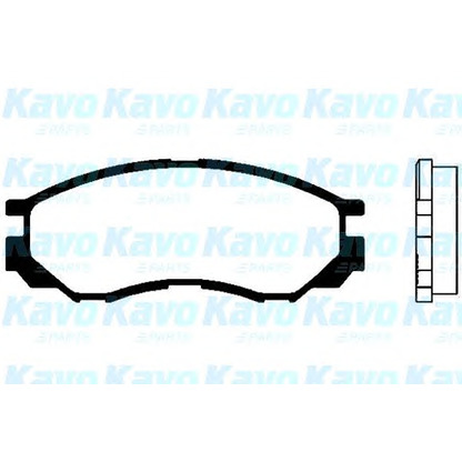 Photo Kit de plaquettes de frein, frein à disque KAVO PARTS BP5518