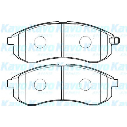 Photo Brake Pad Set, disc brake KAVO PARTS BP5540