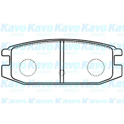 Photo Brake Pad Set, disc brake KAVO PARTS BP5548