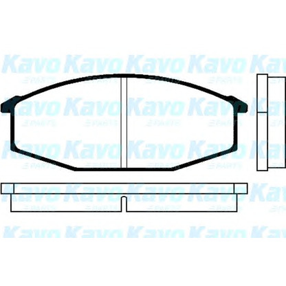 Photo Kit de plaquettes de frein, frein à disque KAVO PARTS BP6500