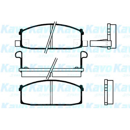 Zdjęcie Zestaw klocków hamulcowych, hamulce tarczowe KAVO PARTS BP6509