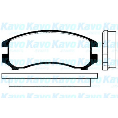 Zdjęcie Zestaw klocków hamulcowych, hamulce tarczowe KAVO PARTS BP6511