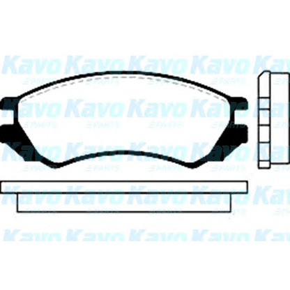 Zdjęcie Zestaw klocków hamulcowych, hamulce tarczowe KAVO PARTS BP6516