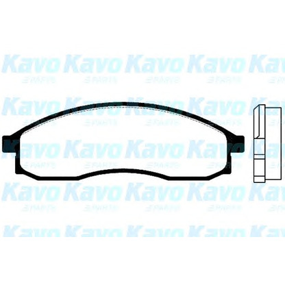 Фото Комплект тормозных колодок, дисковый тормоз KAVO PARTS BP6528