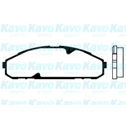 Photo Kit de plaquettes de frein, frein à disque KAVO PARTS BP6536