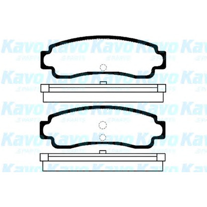 Foto Bremsbelagsatz, Scheibenbremse KAVO PARTS BP6543