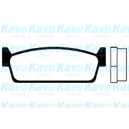 Foto Bremsbelagsatz, Scheibenbremse KAVO PARTS BP6544