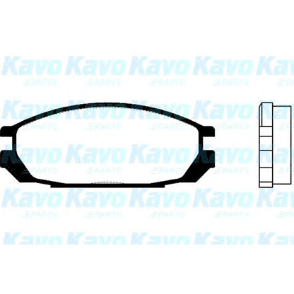 Photo Kit de plaquettes de frein, frein à disque KAVO PARTS BP6546