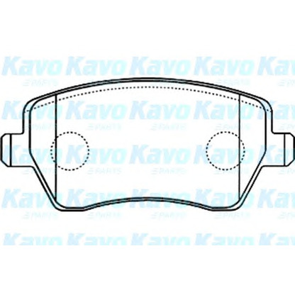 Foto Bremsbelagsatz, Scheibenbremse KAVO PARTS BP6570