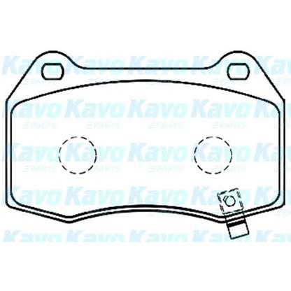 Foto Kit pastiglie freno, Freno a disco KAVO PARTS BP6573