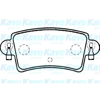 Фото Комплект тормозных колодок, дисковый тормоз KAVO PARTS BP6576