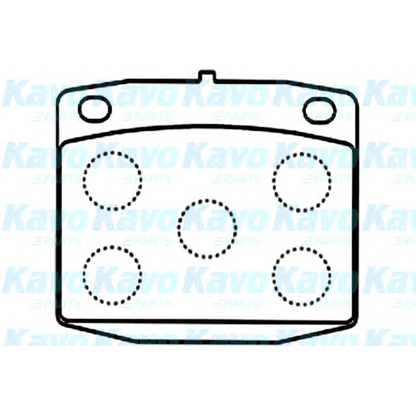 Foto Bremsbelagsatz, Scheibenbremse KAVO PARTS BP6587