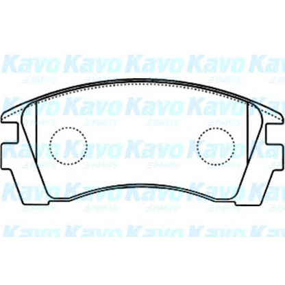 Photo Brake Pad Set, disc brake KAVO PARTS BP6592