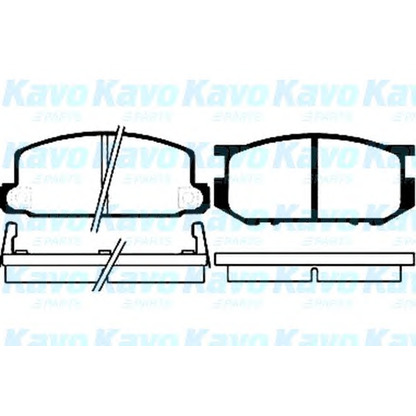 Foto Bremsbelagsatz, Scheibenbremse KAVO PARTS BP8000