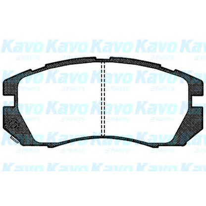 Фото Комплект тормозных колодок, дисковый тормоз KAVO PARTS BP8008