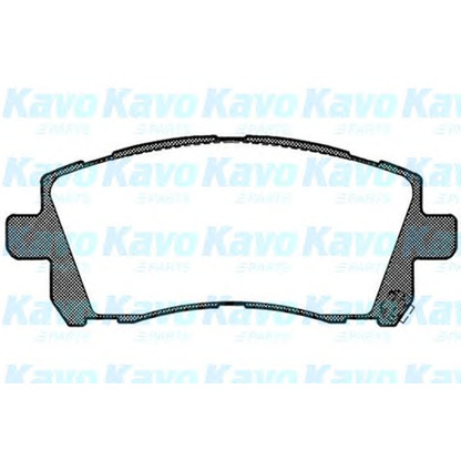 Photo Kit de plaquettes de frein, frein à disque KAVO PARTS BP8010