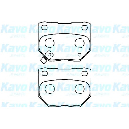 Photo Brake Pad Set, disc brake KAVO PARTS BP8015