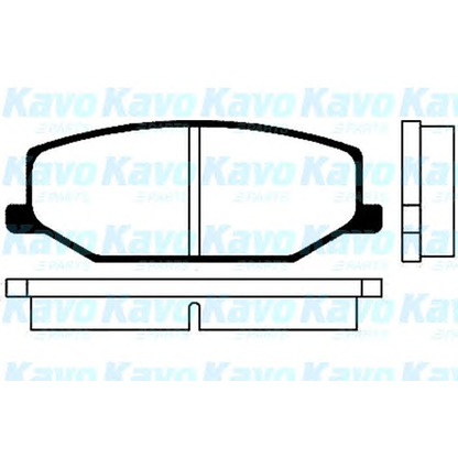 Фото Комплект тормозных колодок, дисковый тормоз KAVO PARTS BP8501