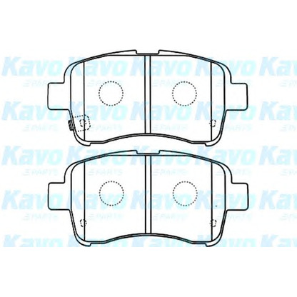 Фото Комплект тормозных колодок, дисковый тормоз KAVO PARTS BP8525