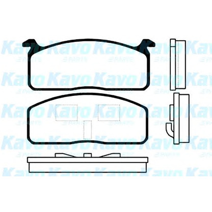 Photo Brake Pad Set, disc brake KAVO PARTS BP9001