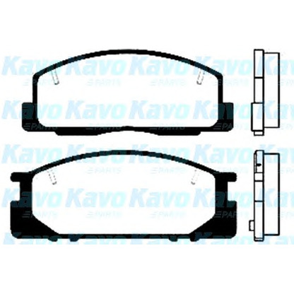 Фото Комплект тормозных колодок, дисковый тормоз KAVO PARTS BP9014