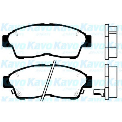 Photo Brake Pad Set, disc brake KAVO PARTS BP9026