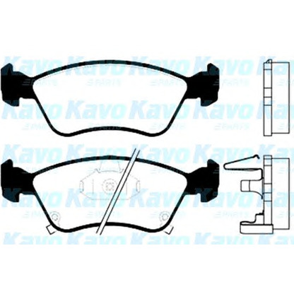 Фото Комплект тормозных колодок, дисковый тормоз KAVO PARTS BP9037